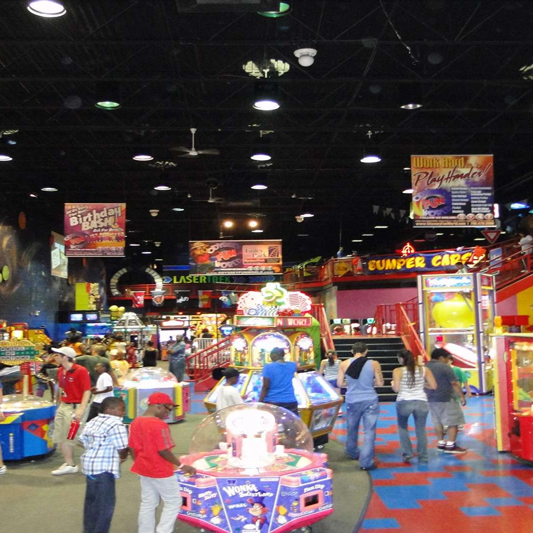 อาเคด รางวัล ตุ๊กตา ของเล่น Odyssey Fun World newstep new step work and travel Tinley Park Illinois