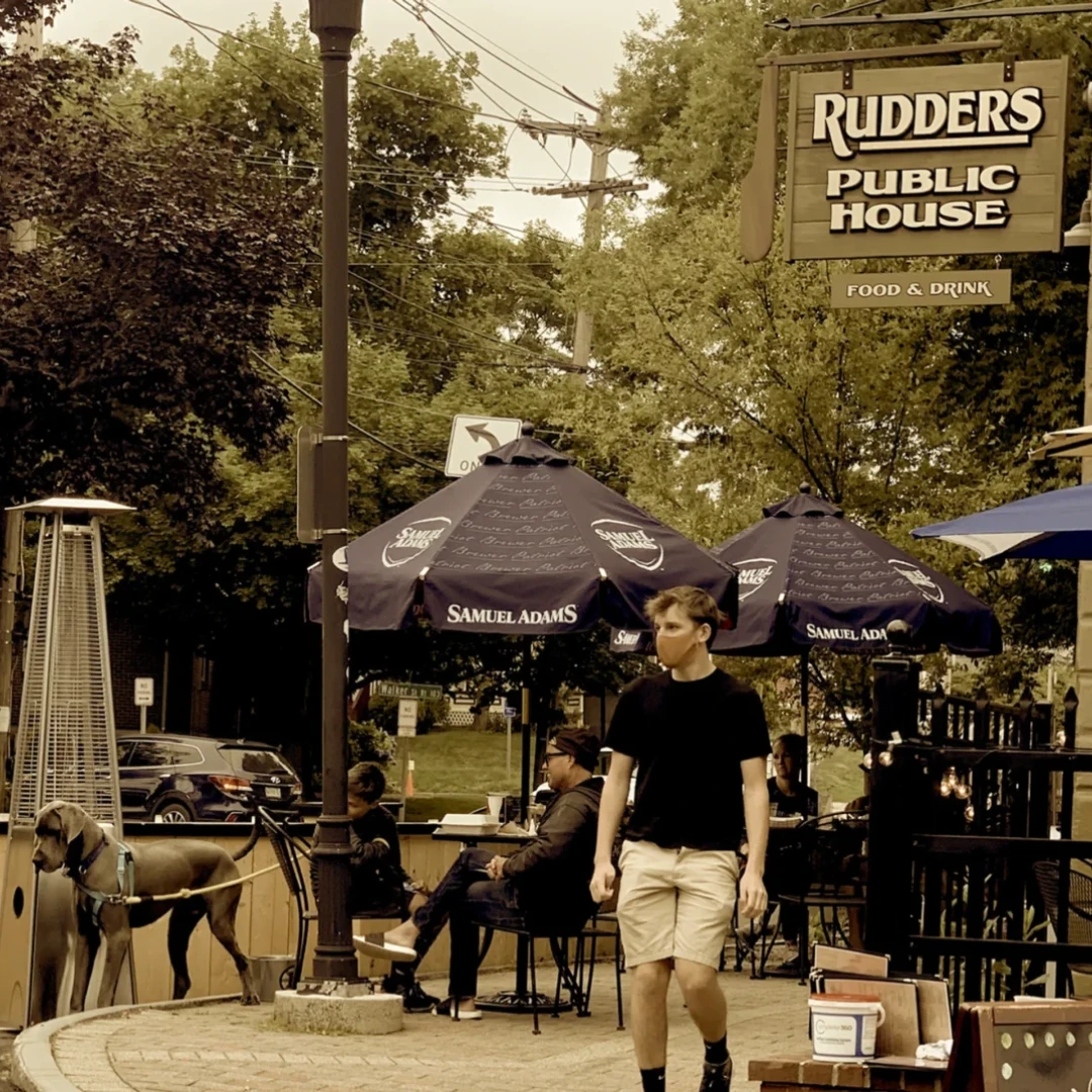 Rudders Public House New Step