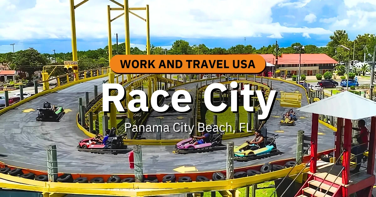 งาน Work and Travel USA ที่ Race City, Panama City Beach, Florida กับ