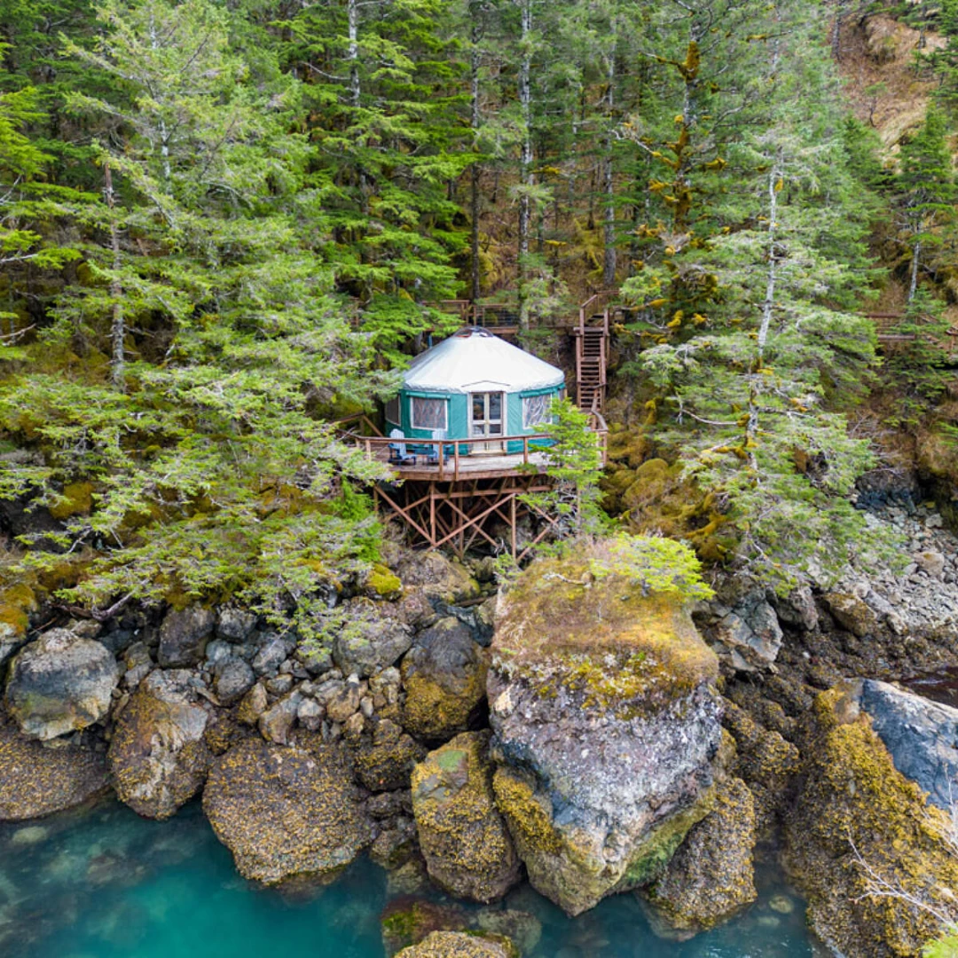 Orca Island Cabins New Step