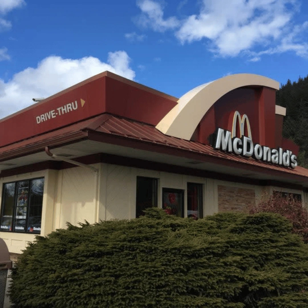 หน้าร้าน McDonald's เมือง Juneau รัฐ Alaska