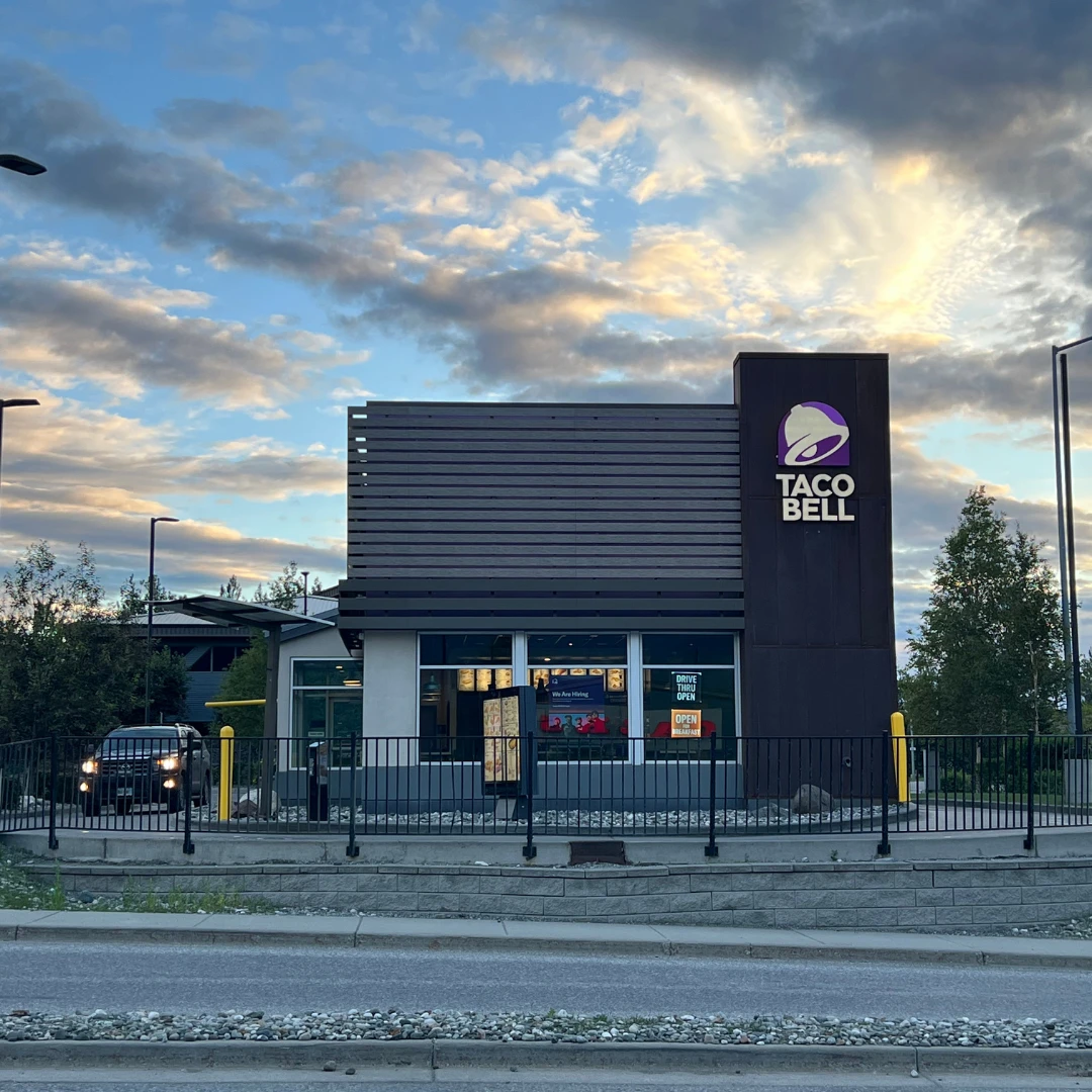 บรรยากาศรอบ ๆ ร้าน Taco Bell เมือง Palmer รัฐ Alaska