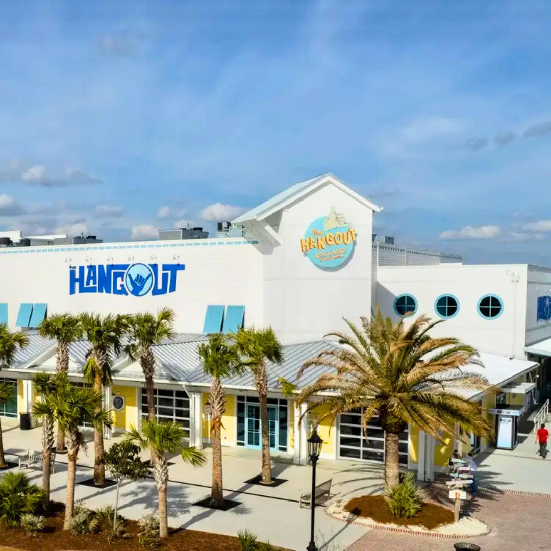 ริมหาด ทะเล ร้านอาหาร อาหารทะเล The Hangout newstep new step work and travel Myrtle Beach, South Carolina